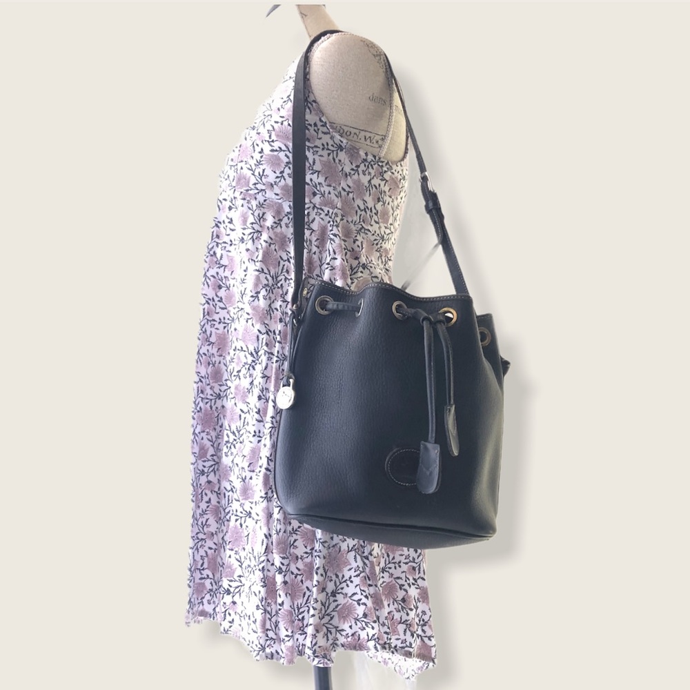 Vintage Dooney & Bourke Mini Bucket Satchel Bag